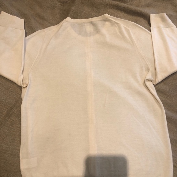 J Crew 100% cashmere bracelet sleeve crew neck cardigan size M - Picture 3 of 5